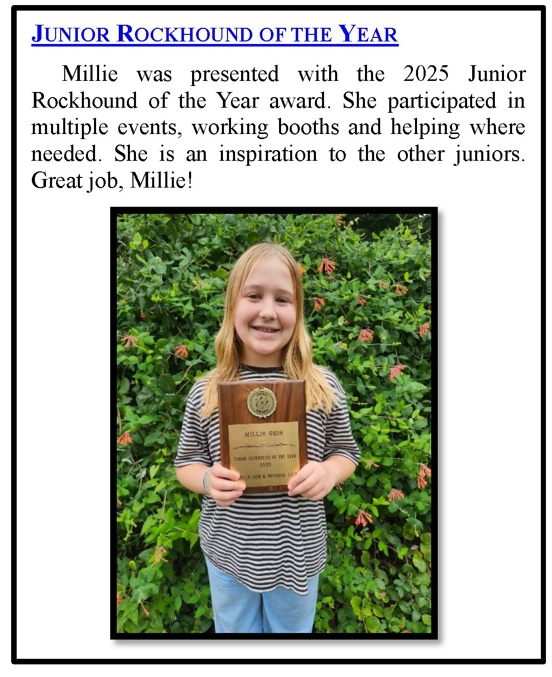 2025 Junior ROY