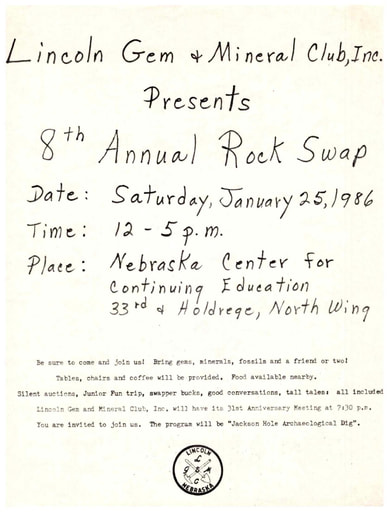 1986 8th Annual Rock Swap flyer