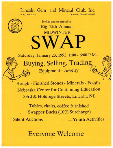 1993 15th Annual Rock Swap flyer