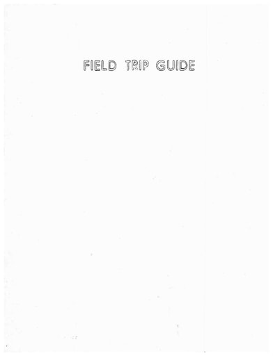 1973 Field Trip Guide