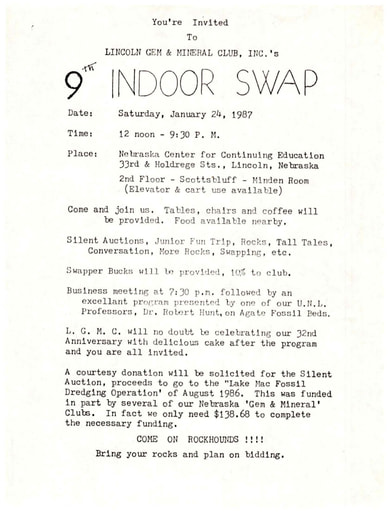 1987 9th Annual Rock Swap flyer