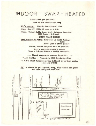 1979 Annual Rock Swap flyer