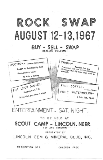 1967 Annual Rock Swap flyer