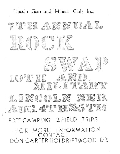 1973 Annual Rock Swap flyer
